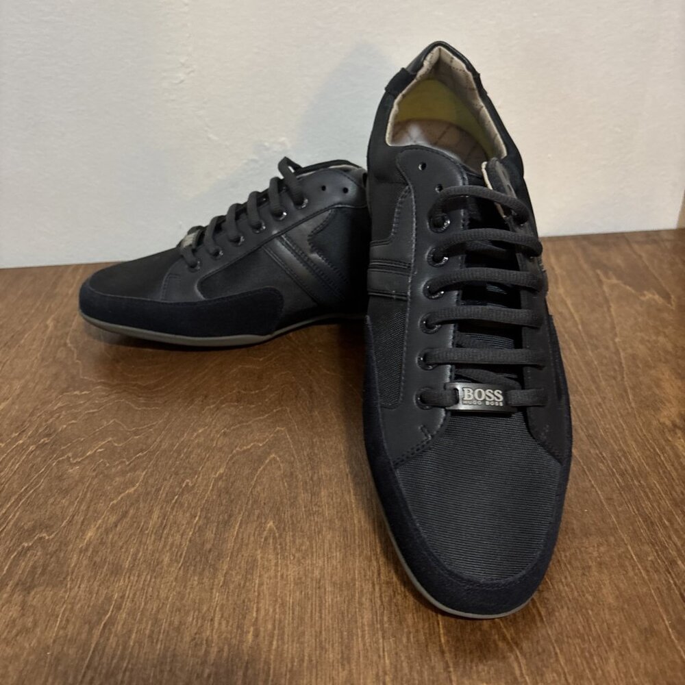 HUGO BOSS MENS BLACK‎ SHOES MEN SATURN Size 44 (EU) 11.5 New without Box